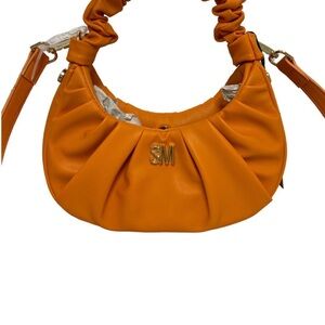 Steve Madden Vibrant Mango Gathered Shoulder/crossbody  Bag